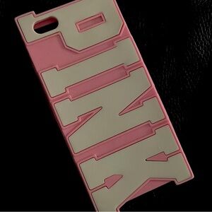 PINK Victoria's Secret Bold Pink and Cream Case